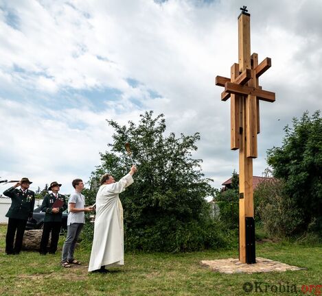 Poświęcenie krzyża w Krobi 2020
