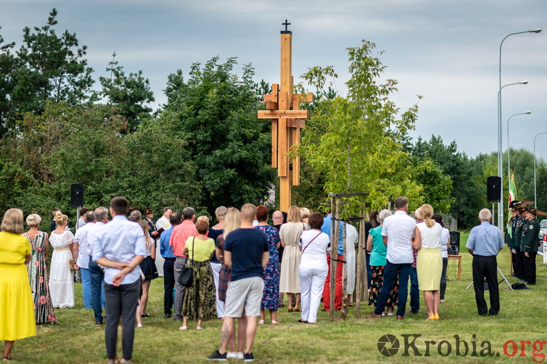 Poświęcenie krzyża w Krobi 2020